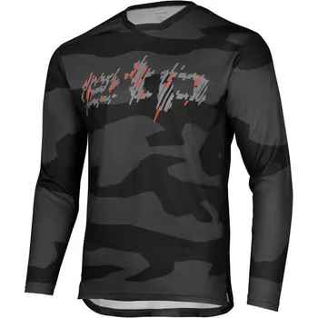 cyklistický dres Pánský cyklistický dres Etape ROCKY, černá/červená (elastický materiál, velikost L)