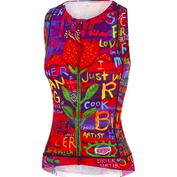 cyklistický dres Cyklodres bez rukávů CYCOLOGY See Me, dámský (Motiv See Me, velikost S)