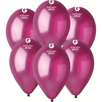 Svet balonku Balonek metalický burgundy 26 cm 100 ks