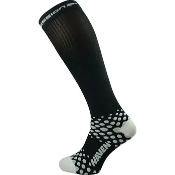 Pánské termo ponožky Kompresní podkolenky HAVEN EVOTEC COMAX black/white - HIGH COMPRESSION (Barva černá/bílá, velikost 8-9 (42-43))