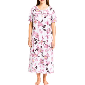 Body Bavlněná noční košile dlouhá Aťka 6524 XXL růžová