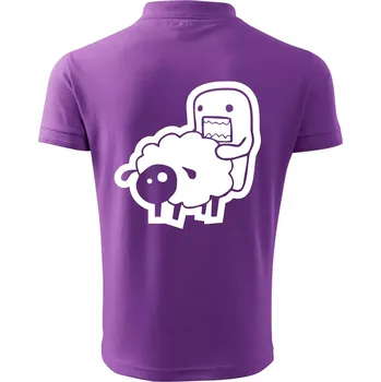 Pánská košile Sticker ovce - Polokošile pánská Pique Polo 203 - M ( Fialová )
