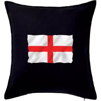 Polštář Anglická vlajka vlající - Polštář 50x50 - 50x50 - Pouze potah ( Černá )