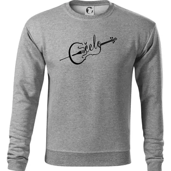 Pánská mikina Čelo nápis - Mikina Essential pánská - 2XL ( Tmavě šedý melír )