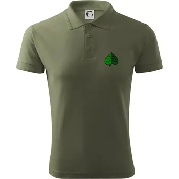 Pánská košile Prší - Zelený - prso - Polokošile pánská Pique Polo 203 - XL ( Khaki )