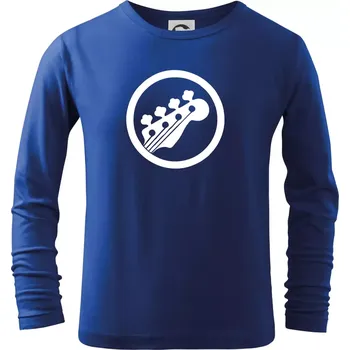 Chlapecké tričko Kytara kruh - Triko dětské Long Sleeve - 122 cm/6 let ( Královská modrá )