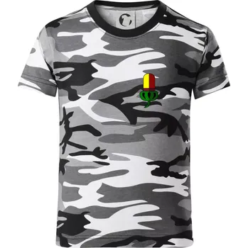 Chlapecké tričko Prší - Žaludy - prso - Dětské maskáčové triko - 134 cm/8 let ( Šedý maskáč )