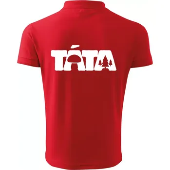 Pánská košile Táta nápis - houbař - Polokošile pánská Pique Polo 203 - 3XL ( Červená )
