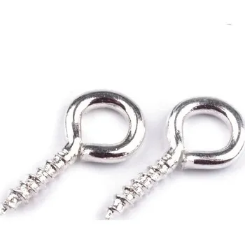 Šroubovací očko 10 mm, malé, 1 stříbrná