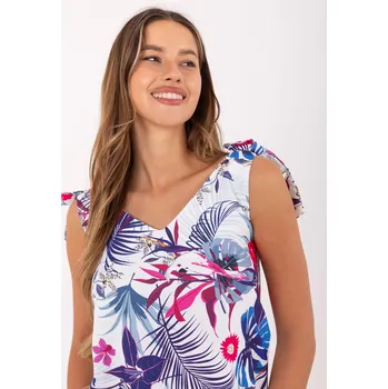 Dámský top WN TP 1482 4.67 bílý a tmavě modrý L