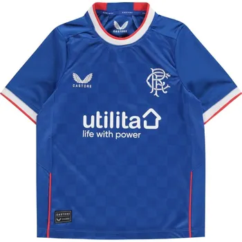 Chlapecké tričko Castore Rangers FC Home Shirt 2022 2023 Junior Boys Blue 7-8 let