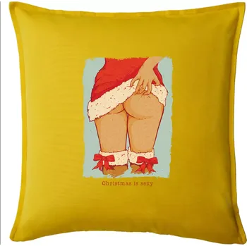 Polštář Christmas is sexy - Polštář 50x50 - 50x50 - Pouze potah ( Žlutá )