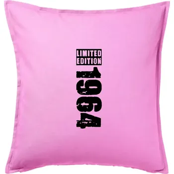 Polštář Limited edition 1964 pruh - Polštář 50x50 - 50x50 - Pouze potah ( Růžová )