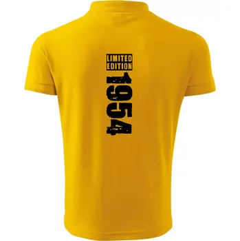 Pánská košile Limited edition 1954 pruh - Polokošile pánská Pique Polo 203 - M ( Žlutá )