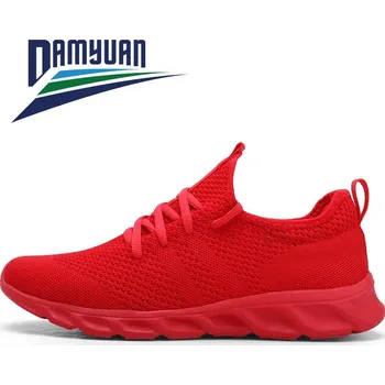 Pánské tenisky Pánské outdoorové tenisky s prodyšnou síťovinou Barva: Červená, Velikost: 36