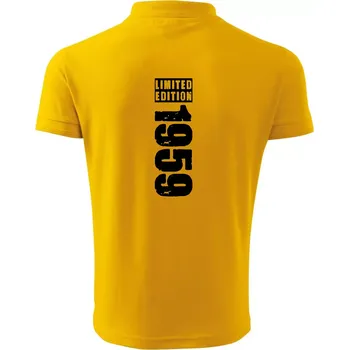 Pánská košile Limited edition 1959 pruh - Polokošile pánská Pique Polo 203 - 3XL ( Žlutá )