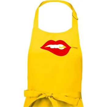 Kuchyňská zástěra Pusa vrrr - Pánská zástěra na vaření - Univerzální velikost ( Žlutá )
