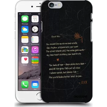 Pouzdro na mobilní telefon Picasee silikonový černý obal pro Apple iPhone 6/6S - POET