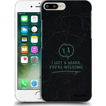 Pouzdro na mobilní telefon Picasee silikonový průhledný obal pro Apple iPhone 8 Plus - LEFT A MARK