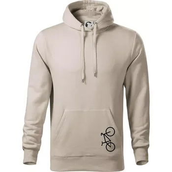 Pánská mikina Kolo na výšku - Mikina pánská Cape s kapucí - 5XL ( Ledově šedá )