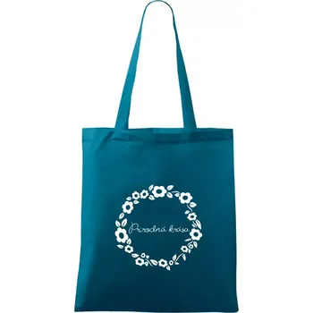 Přírodní krása - Taška bavlněná - 42 x 38 cm ( Petrolejová )