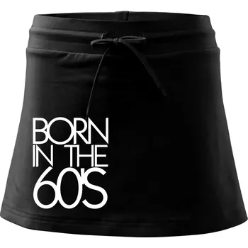 Dámská sukně Born In The 60's - Sportovní sukně - two in one - XL ( Černá )