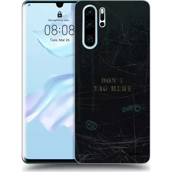 Pouzdro na mobilní telefon Picasee silikonový černý obal pro Huawei P30 Pro - DON´T TAG