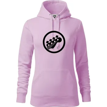 Dámská mikina Kytara kruh - Mikina dámská Cape s kapucí - S ( Orchid )