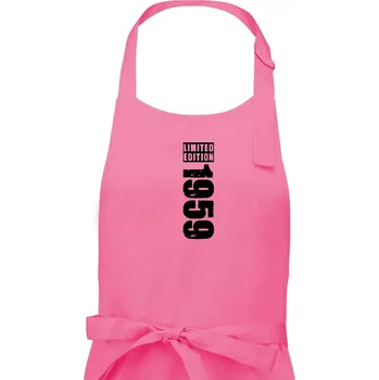 Kuchyňská zástěra Limited edition 1959 pruh - Dámská zástěra na vaření - Univerzální velikost ( Růžová )