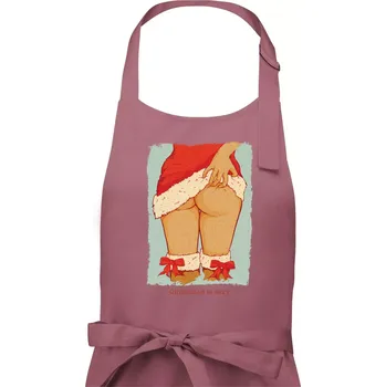 Kuchyňská zástěra Christmas is sexy - Dámská zástěra na vaření - Univerzální velikost ( Starorůžová )
