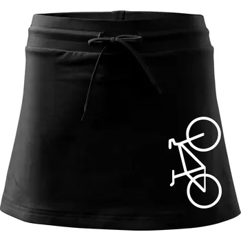 Dámská sukně Kolo na výšku - Sportovní sukně - two in one - M ( Černá )