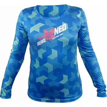 cyklistický dres Dámský dres HAVEN PEARL NEO LONG blue/pink (Barva modrá/růžová, velikost M)