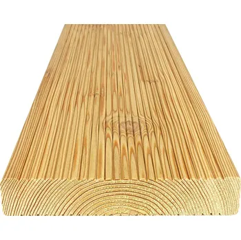 Terasové prkno Terasová prkna 27 x 143 x 3980 mm sibiřský modřín (Gmelinii, dahurský) AB VROUBKY/VROUBKY