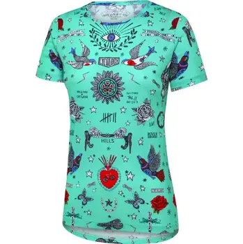 Dámské tričko Sportovní triko CYCOLOGY Tattoo, dámské, krátký rukáv (Motiv Tattoo, velikost M)