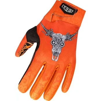 Cyklistické rukavice MTB cyklistické rukavice Cycology Life Behind Bars (Motiv Life Behind Bars, velikost L)