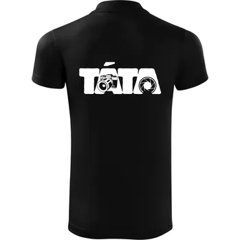 Pánská košile Táta nápis - fotograf - Polokošile Victory sportovní (dresovina) - 3XL ( Černá )