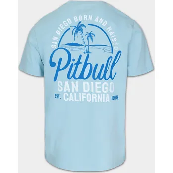 Pánské tričko PitBull West Coast Triko SAN DIEGO BORN - modré - PWC_SANDIEGOBORN_BLUE Velikosti: XL