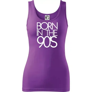 Dámské tričko Born In The 90's - Dámské tílko - XL ( Fialová )