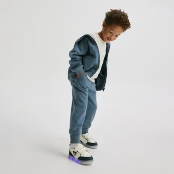 Reserved - Bavlněné jogger kalhoty - tmavomodrá - 180FI-59X - 180FI-59X-86