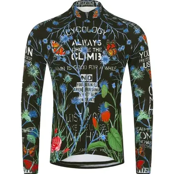 cyklistický dres Cyklodres CYCOLOGY Winter Gangsta, pánský, dlouhý rukáv (Motiv Gangsta, velikost S)