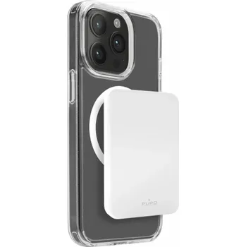 Powerbanka Puro Powerbanka Slim Power Mag 4200mAh s MagSafe USB-C - bílá