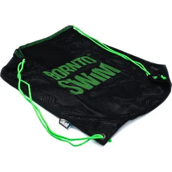 Sportovní vak BornToSwim Velký stahovací vak BTS černo zelený
