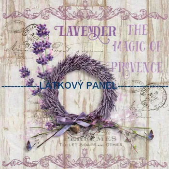 Látkový panel - Levandule - LE-26 Velikost: 30x30cm, Materiál: Bavlna