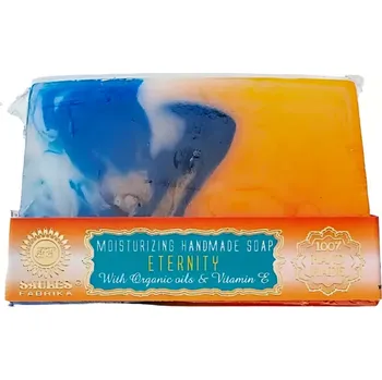 Koupelová kosmetika Saules Přírodní ručně vyráběné krájené mýdlo Věčnost 80 g