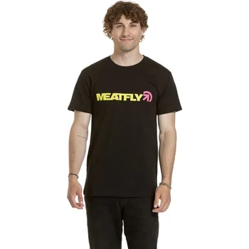 Meatfly pánské tričko Logex Lime / Black | Žlutá | Velikost XXXL | 100% bavlna