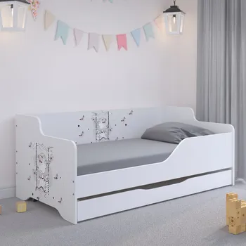 Dětská postel Dětská postel holčička s motýly 160x80 cm