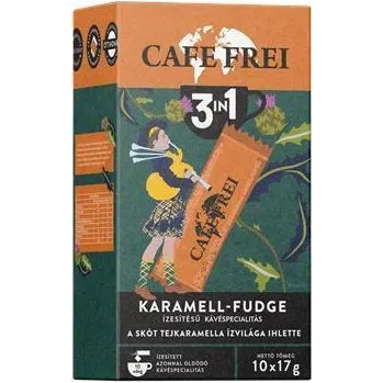 Káva Cafe Frei Instantní káva Skotský karamelový fondán 3 v 1, 10x 17 g, CAFE FREI 110294 574565