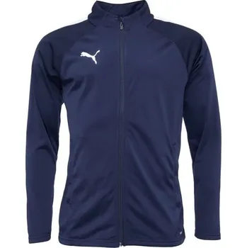 Pánské oblečení Pánská fotbalová bunda Puma TEAMLIGA TRAINING JACKET M Tmavě modrá, Bílá