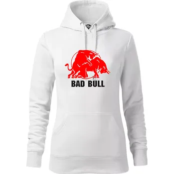 Dámská mikina Bad Bull - Mikina dámská Cape s kapucí - L ( Bílá )