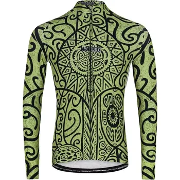 cyklistický dres Cyklodres CYCOLOGY Winter Zanzibar, pánský, dlouhý rukáv (Motiv Zanzibar, velikost XL)